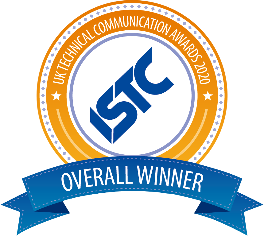 2020 UK Technical Communication Awards Overall Winner (link opens in new tab)