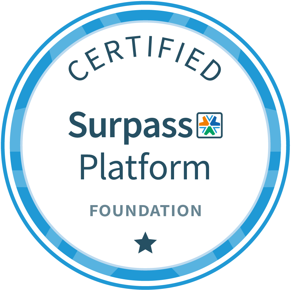 Surpass Platform Certified badge